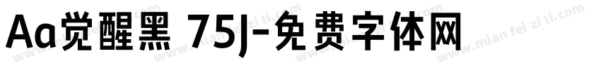 Aa觉醒黑 75J字体转换